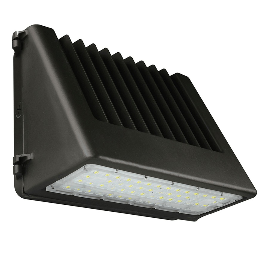 Envision LED Full-Cutoff Wall Pack: FC-Line 3-CCT & 5-Power Select w/ Photocell, High Voltage 277V-480V - Bronze