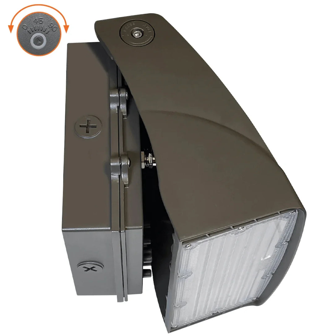 Envision LED Full CutOff Wall Packs Adjustable: AFC-Line, CCT/30k/40k/50k, 30W/20W/10W - Bronze