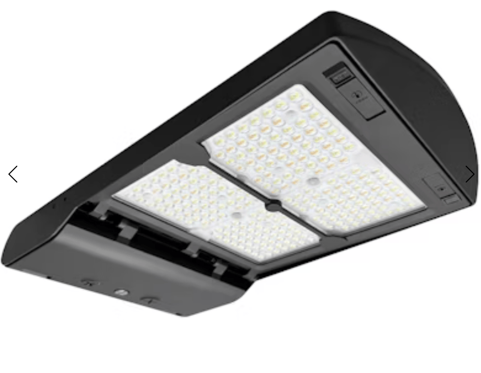 Envision LED Large Area Light: Optic-Line, 3-CCT & 5-Power Select 50W/75W/100W/125W/150W, High Voltage - Black