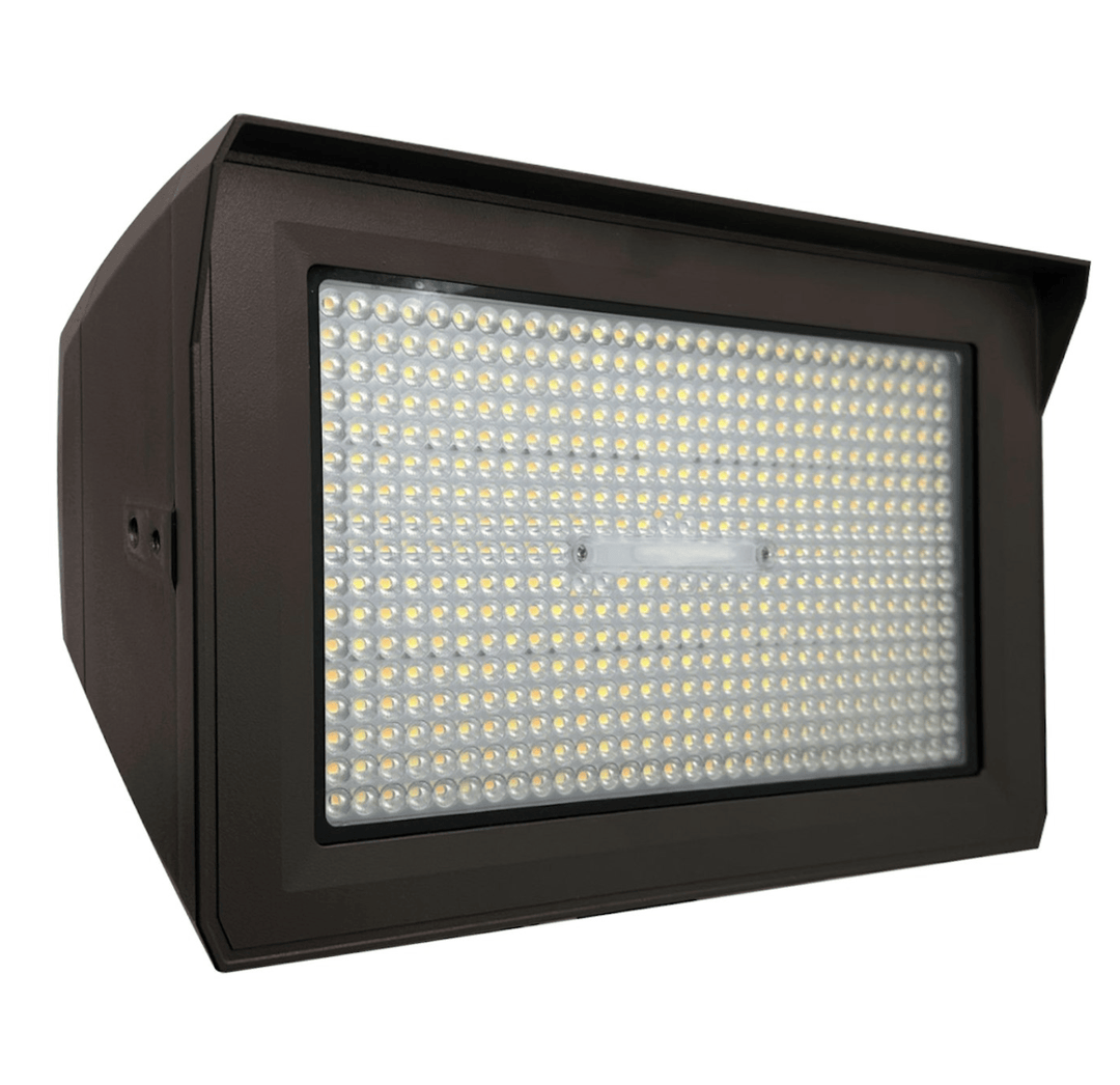 Envision LED Large Flood Lights: ARCY-Line, 3-CCT & Power Select w/ Photocell 180W/240W/300W- Black