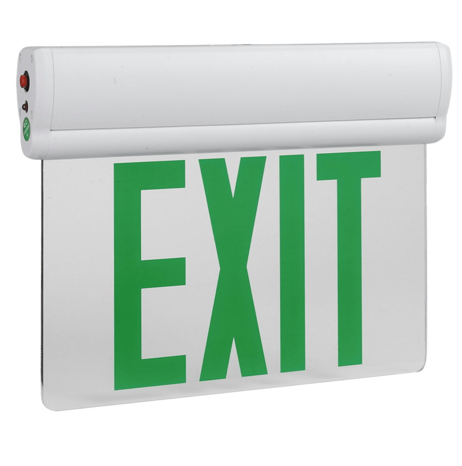 Envision LED LED Emergency Exit Sign GREEN Double Sided Edge-Lit