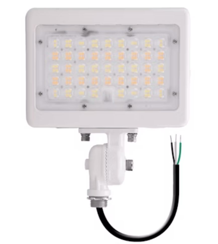 Envision LED Mini Area Flood Lights: M-Line, 3-CCT & Power Select w/ Photocell 15W/30W - White