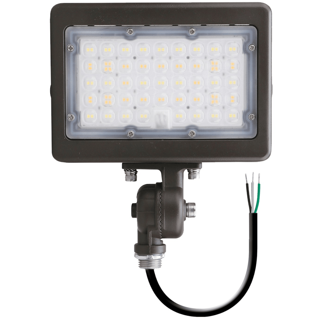 Envision LED Mini Area Flood Lights: M-Line 3-CCT & Power Select w/ Photocell - Bronze