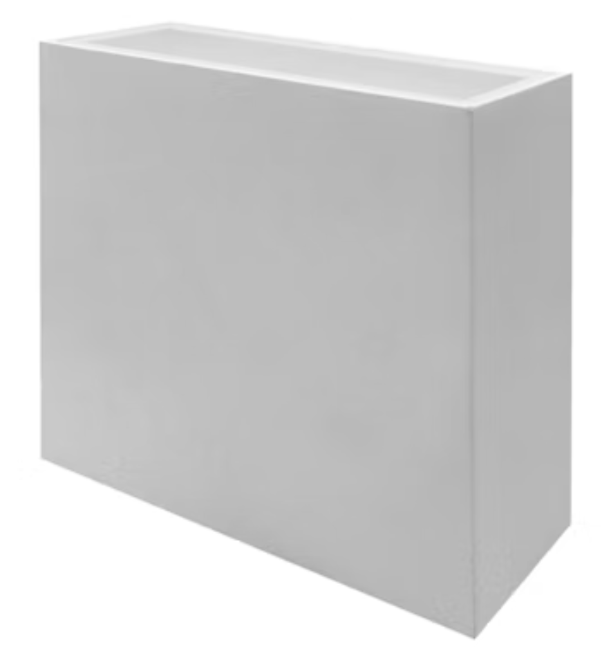Envision LED Modern Square Sconce Light: M-Line, 5-CCT Selectable w/ Up & Down Light, 15W - White