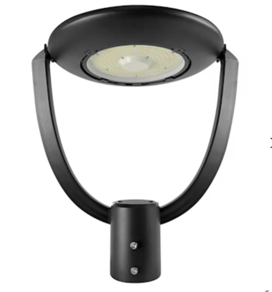 Envision LED Post Top Flood: Bolt-Line, 3-CCT & 3-Power Select 75W/50W/35W - Black