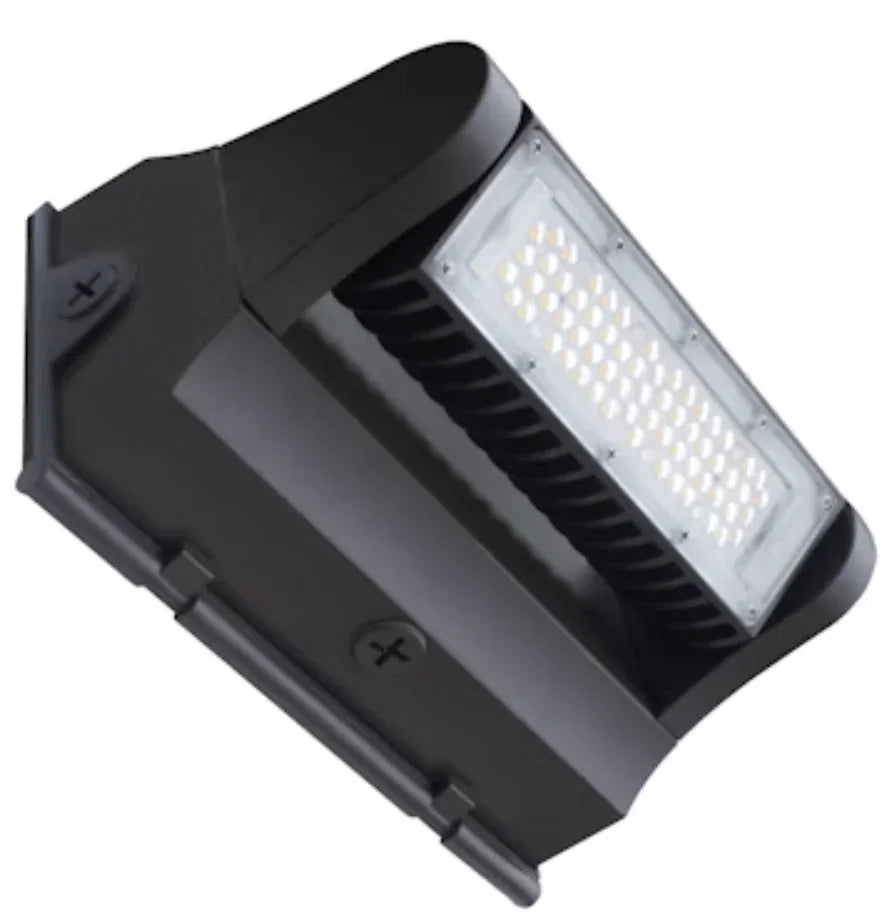Envision LED Rotating Wall Pack: R-Line, Single Module, 3CCT, 25W, Bronze