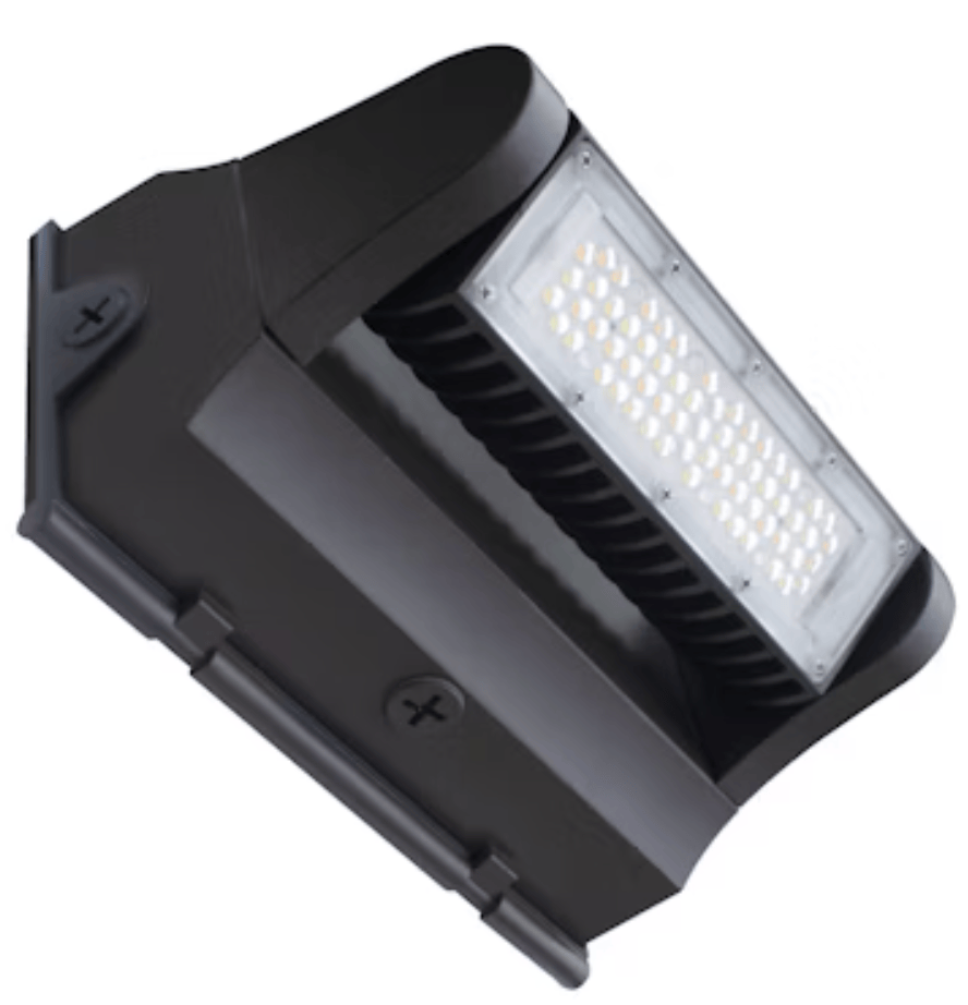 Envision LED Rotating Wall Pack: R-Line, Single Module, 3CCT, 25W, Bronze