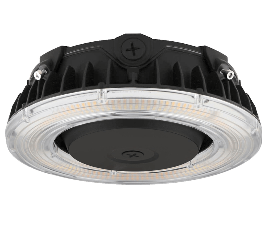 Envision LED Round Canopy Light: Slim-Line 3-CCT & 5-Power Select 100W/90W/80W/70W/60W - Bronze