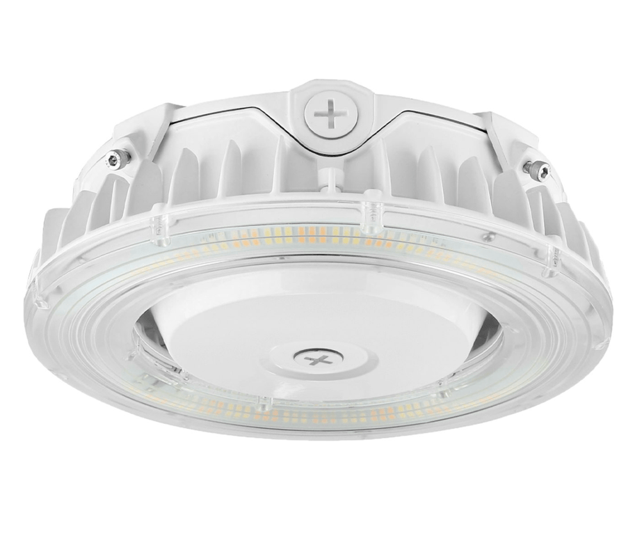 Envision LED Round Canopy Light: Slim-Line 3-CCT & 5-Power Select 55W/47W/30W/22W - White