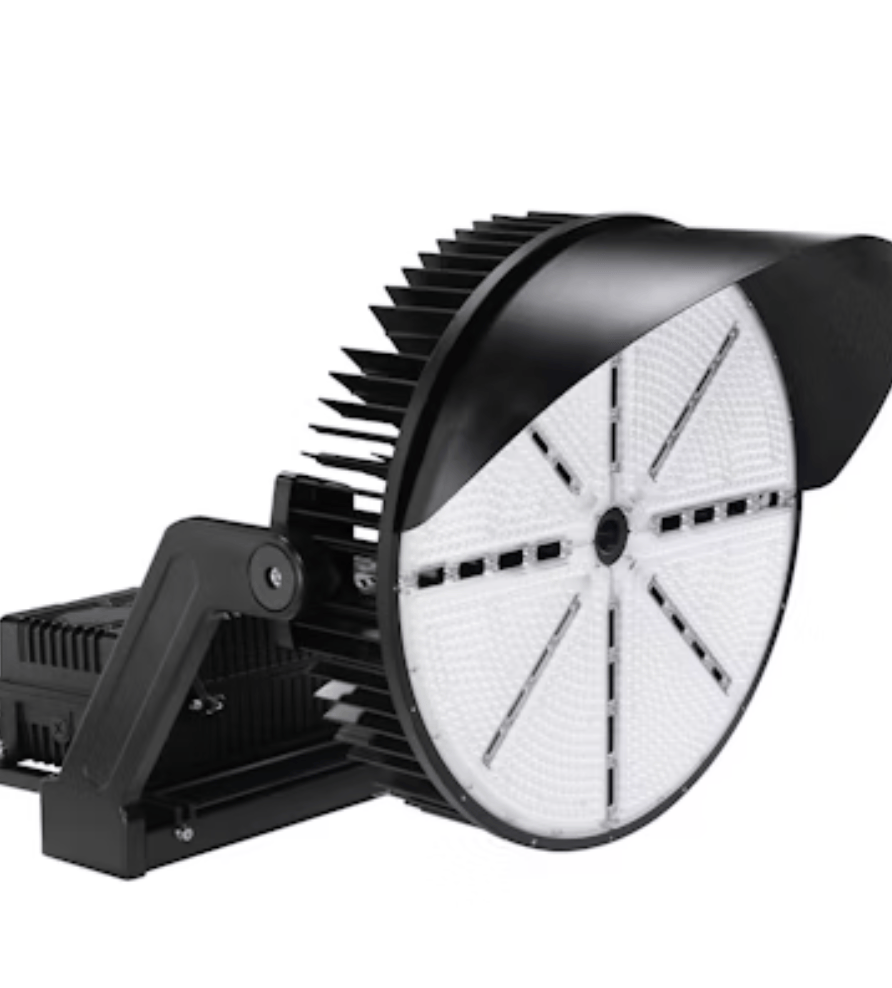 Envision LED Sports Light Fixture: Magna-Line Round 1200W/1000W/800W - Black