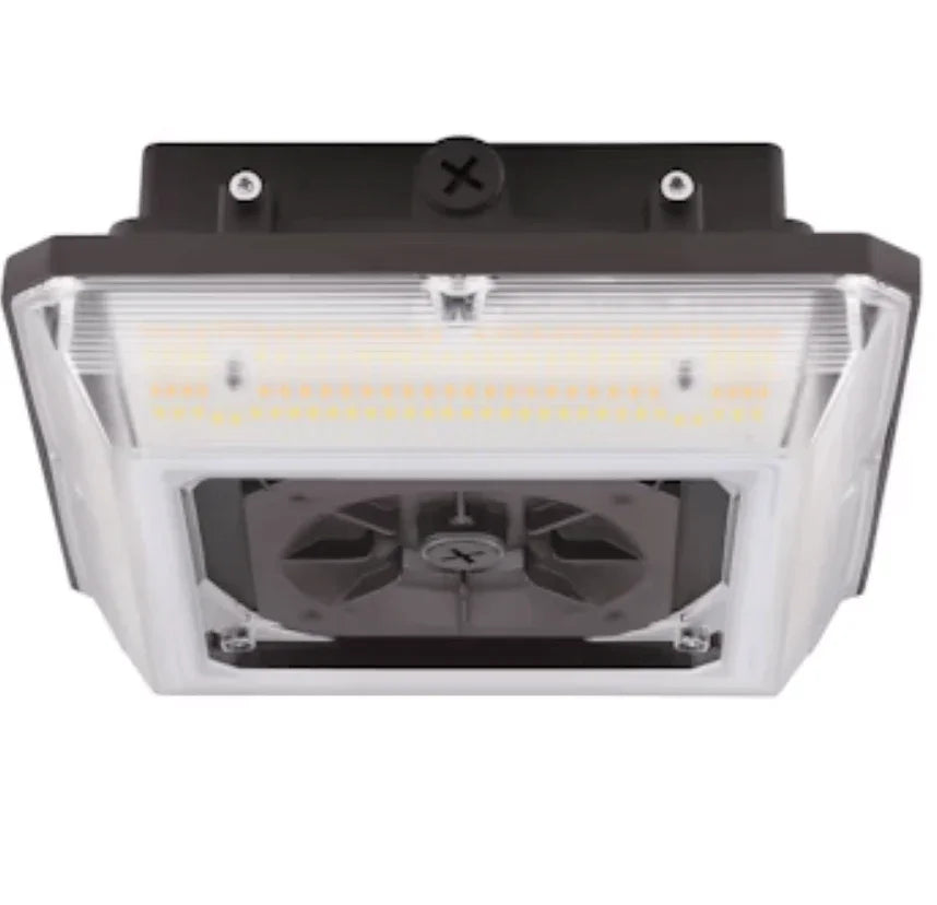 Envision LED Square Canopy Light: Arcy-Line 3-CCT & 3-Power Select 60W/45W/30W - Bronze