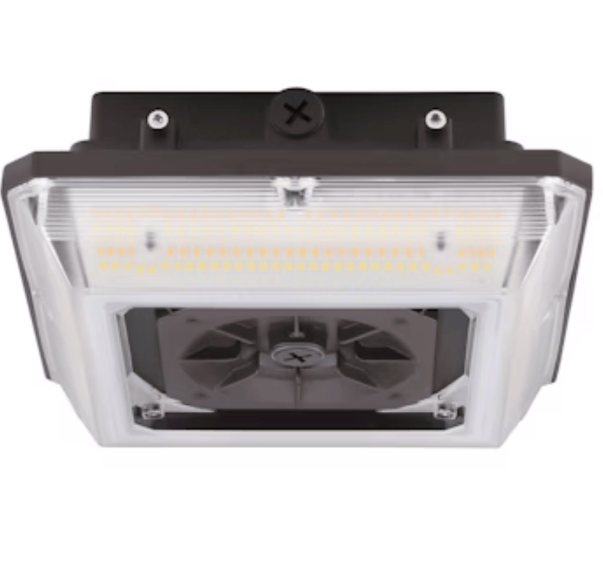 Envision LED Square Canopy Light: Arcy-Line 3-CCT & 3-Power Select 60W/45W/30W - Bronze
