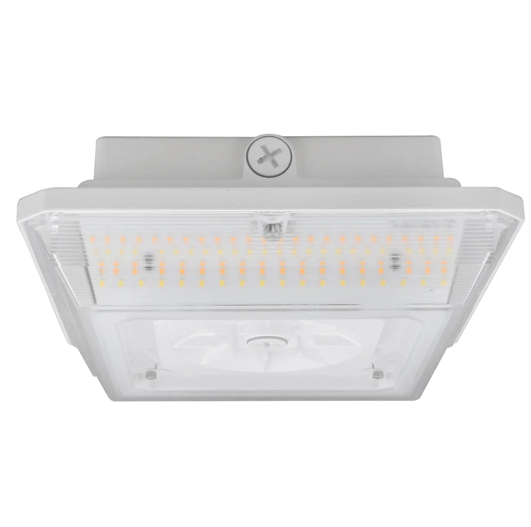 Envision LED Square Canopy Light: Arcy-Line 3-CCT & 3-Power Select 90W/80W/70W - White