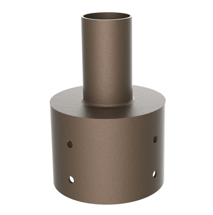 Envision LED Tenon: Round 5" Pole Reducer to 2.36" - Bronze