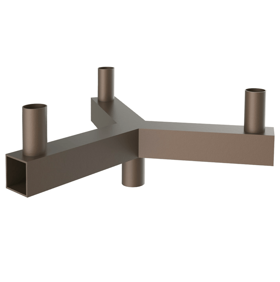Envision LED Tenon: Square Bullhorn 3-Head Y-Adapter - Bronze