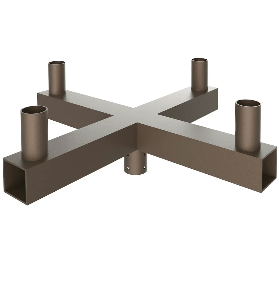 Envision LED Tenon: Square Bullhorn 4-Head X-Adapter - Bronze