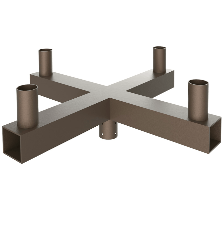Envision LED Tenon: Square Bullhorn 4-Head X-Adapter - Bronze