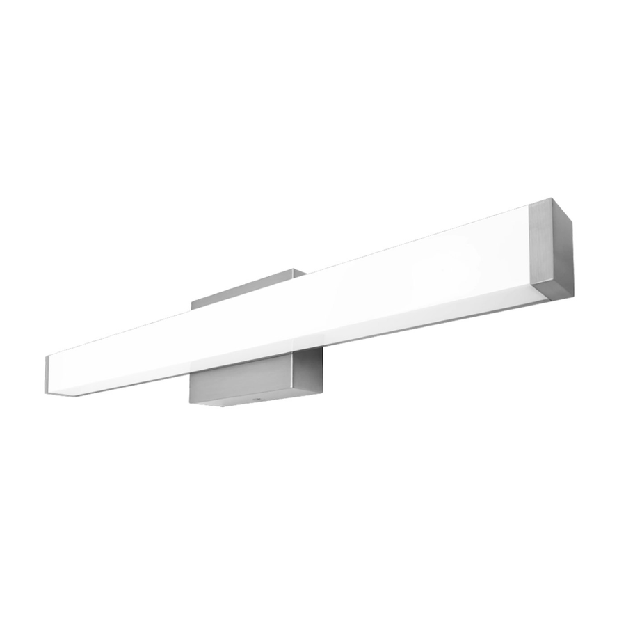 Envision LED Vanity Light - Contemporary Square - Brushed Nickel