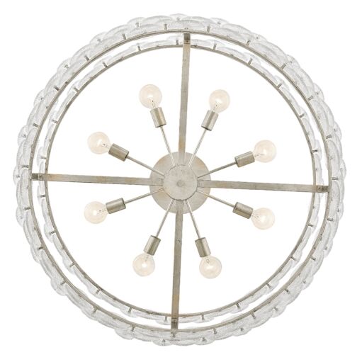 Rene FR30124GG New Large Drum Chandelier - Gray