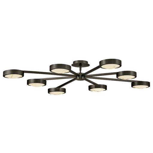 Cava FR31014BX  Large Convertible Semi-Flush Mount - Black