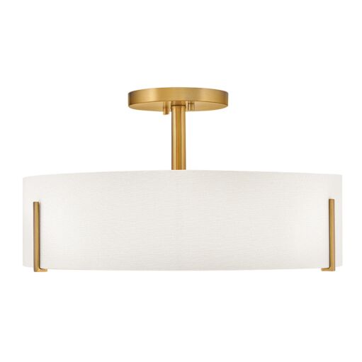 Halle 47573LCB Medium Semi-Flush Mount - Bronze