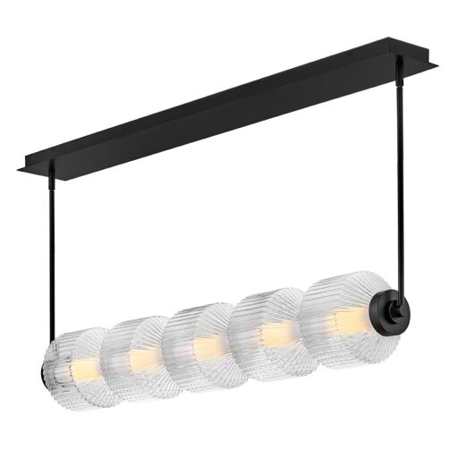 Reign FR41465BK  Medium Five Light LED Linear - Black