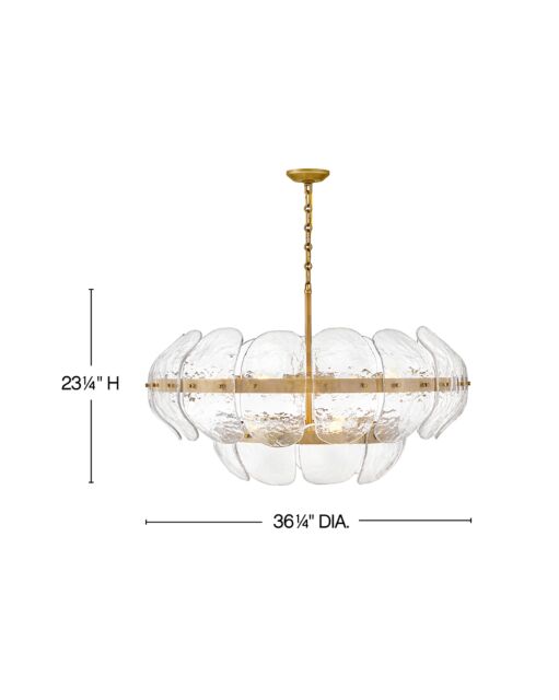 Lillia FR30516HB - Large Drum Chandelier - Bronze