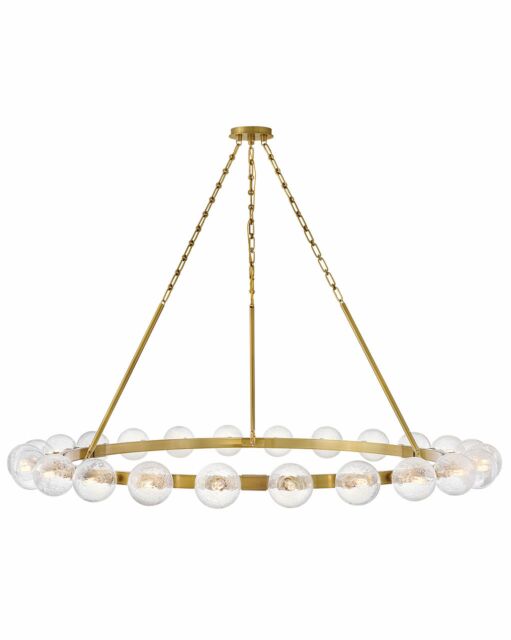 Coco FR30525LCB - Large Single Tier Chandelier - Gold