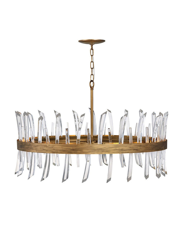 Revel FR30905BNG - Large Single Tier Chandelier - Gold