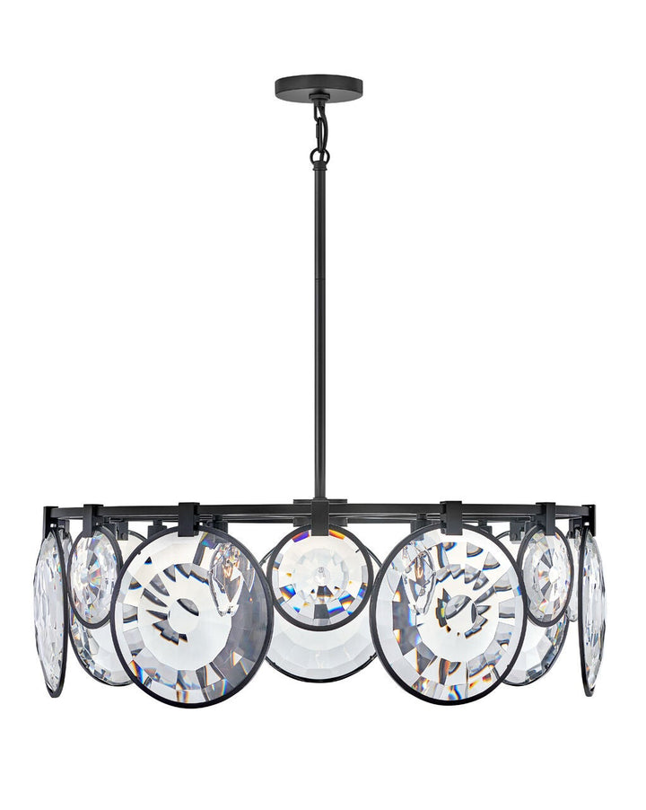 Nala FR31265BLK - Medium Drum Chandelier - Black