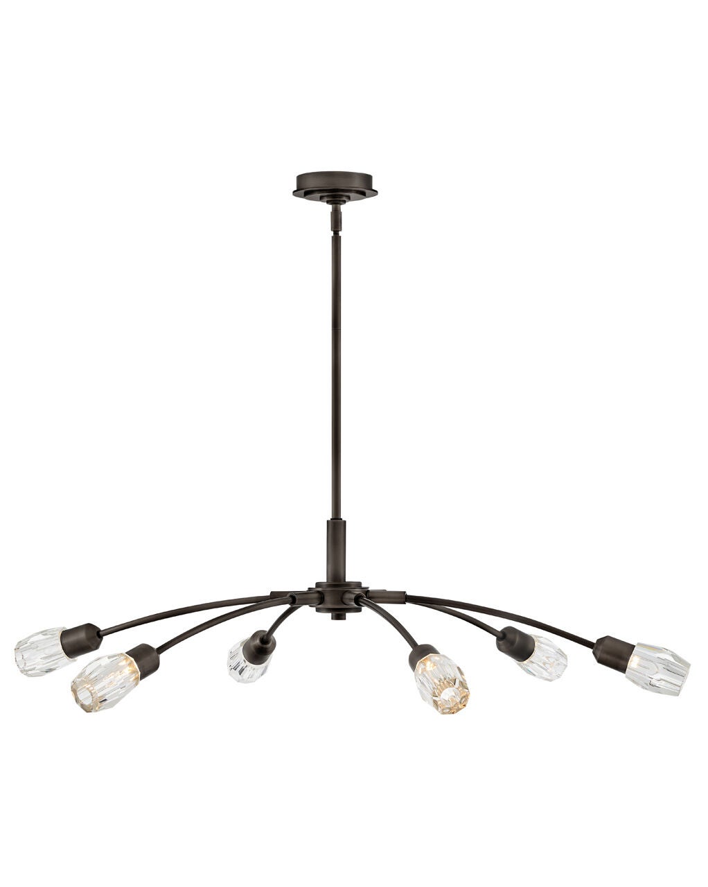 Atera FR33326BX - Large Single Tier Chandelier - Black