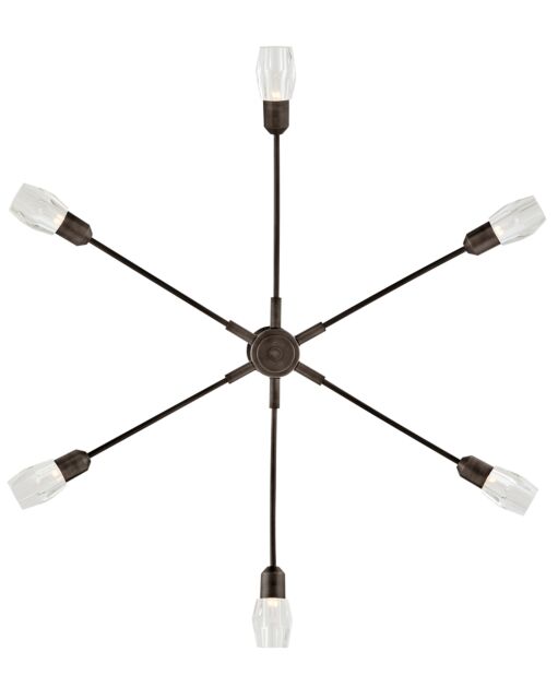 Atera FR33326BX - Large Single Tier Chandelier - Black