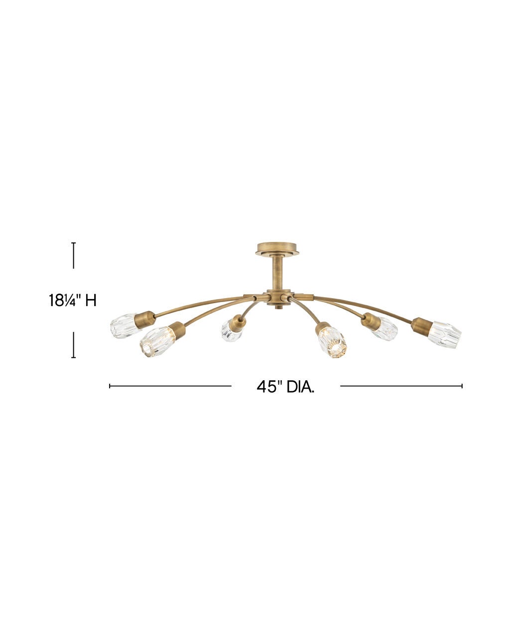 Atera FR33326HB - Large Single Tier Chandelier - Bronze