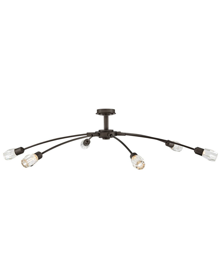 Atera FR33328BX - Extra Large Single Tier Chandelier - Black