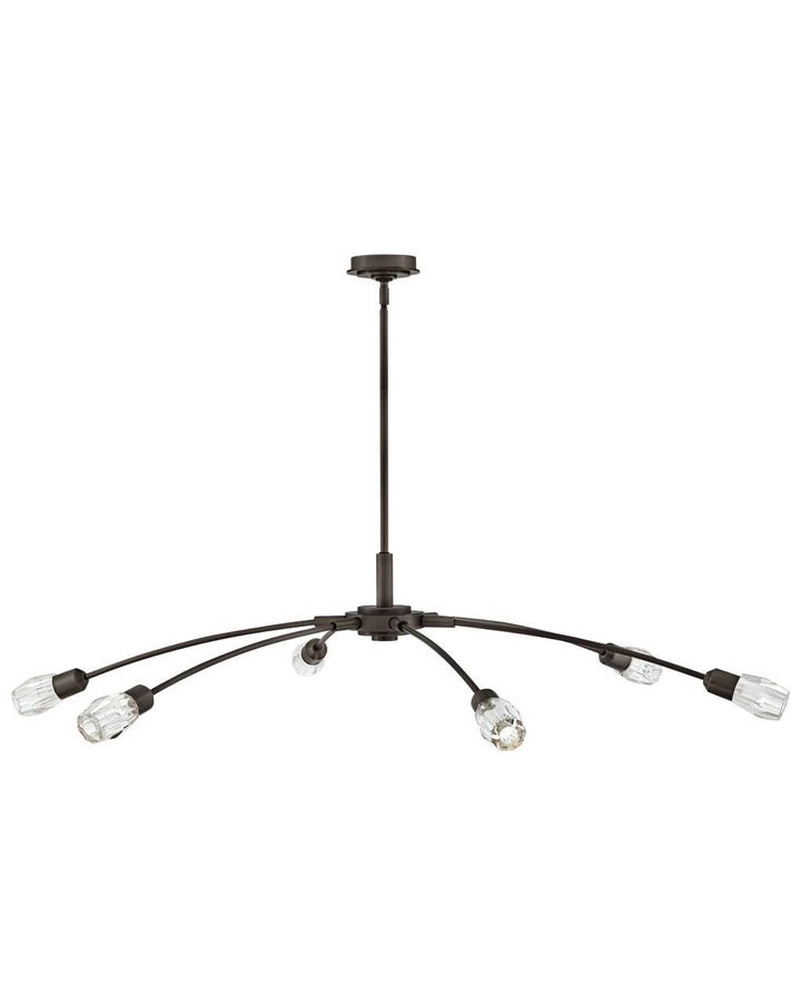 Atera FR33328BX - Extra Large Single Tier Chandelier - Black