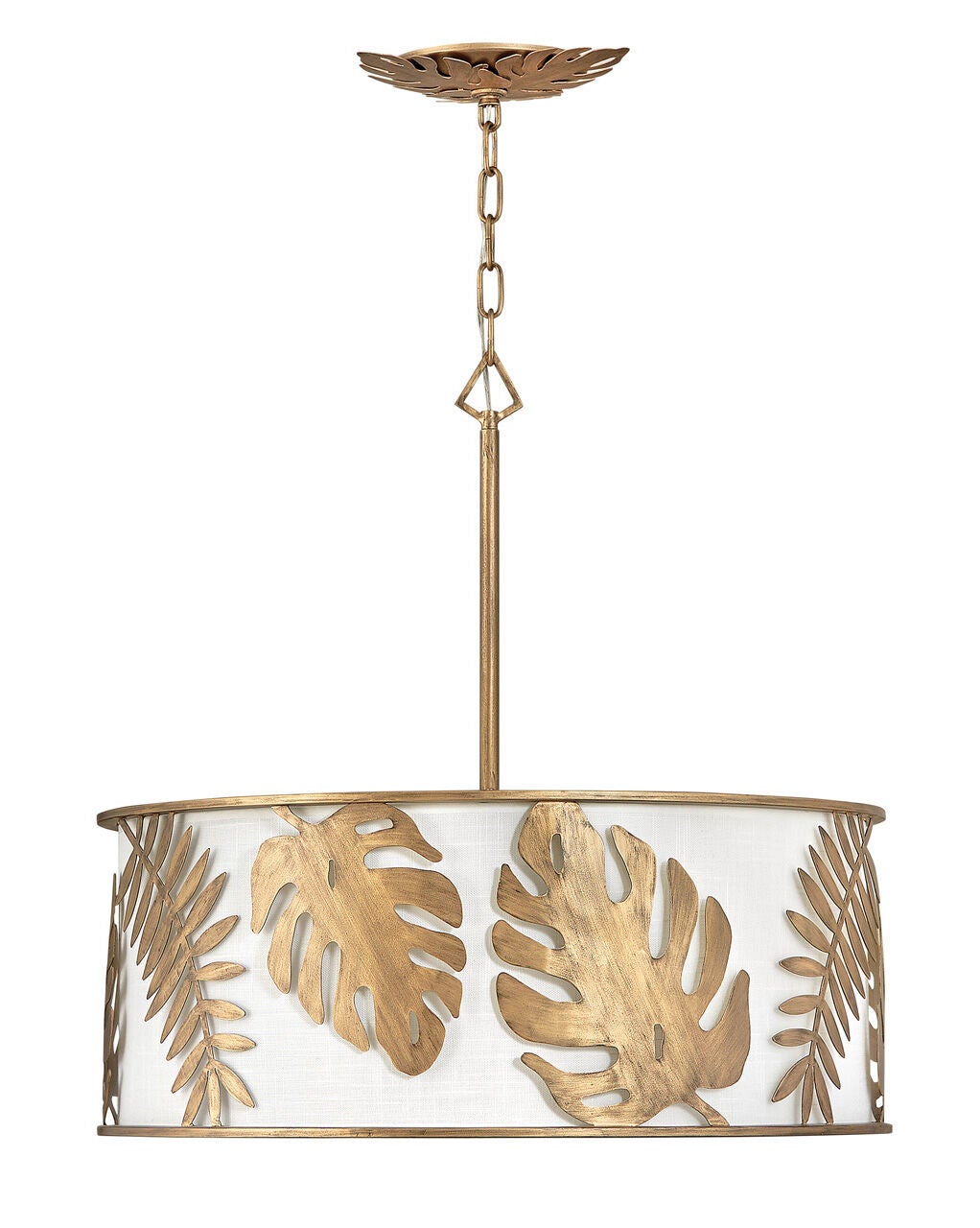 Botanica FR35105BNG - Medium Drum Chandelier - Gold