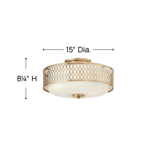 Jules FR35601BRG - Medium Semi-Flush Mount