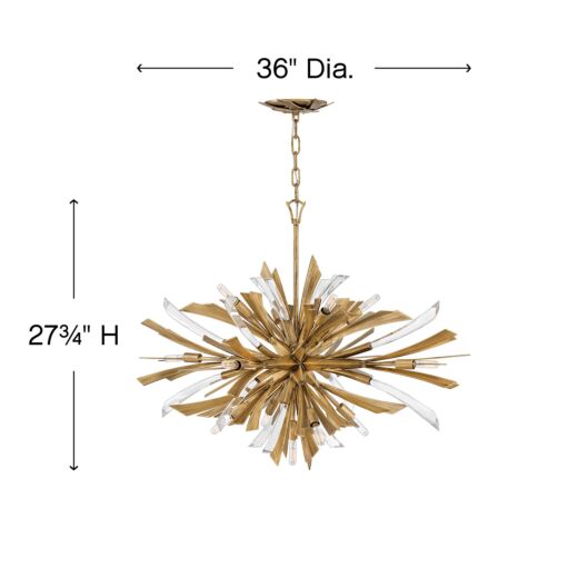 Vida FR40906BNG - Medium Single Tier Pendant - Gold