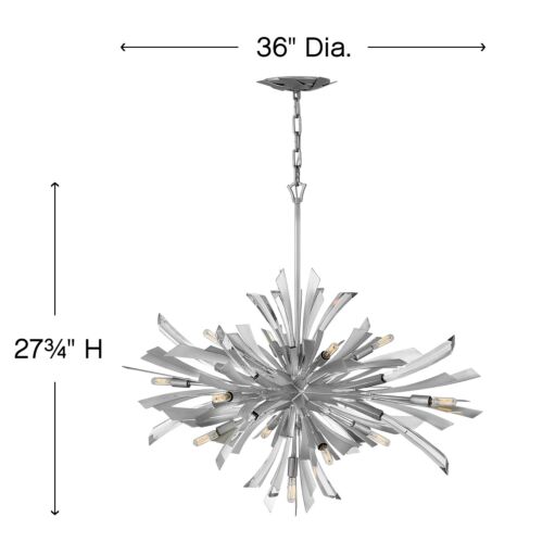 Vida FR40906GG - Medium Single Tier Pendant - Grey