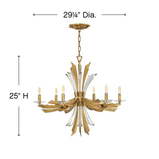 Vida FR40908BNG - Medium Single Tier - Gold