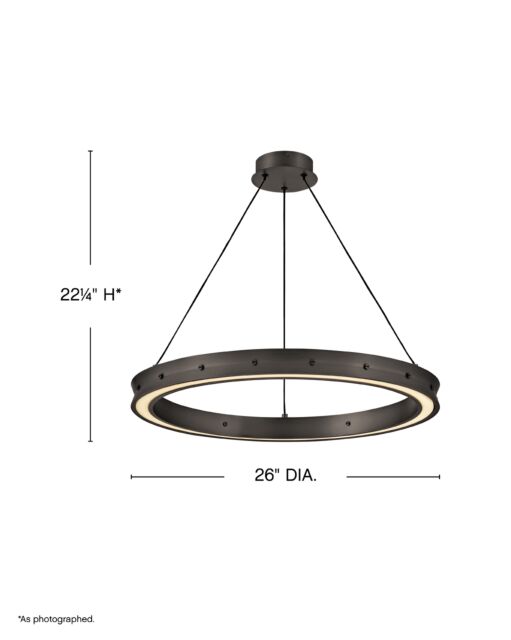 Althea FR41475SK - Medium Chandelier - Black