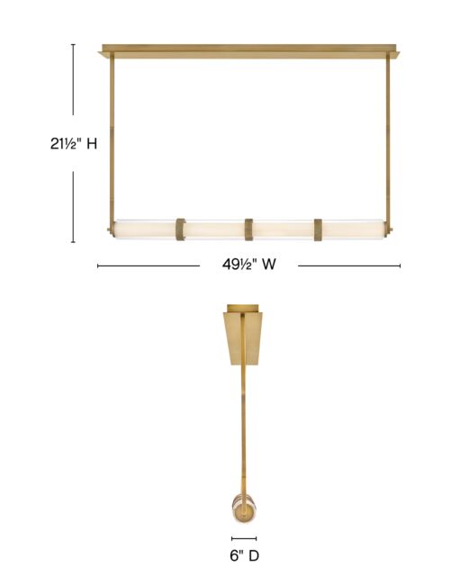 Cy FR41486LCB - Large Linear - Bronze