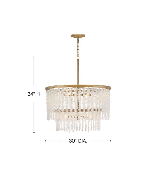 Rubina FR41498BNG - Medium Chandelier - Gold