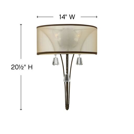 Mime FR45602FBZ - Two Light Sconce