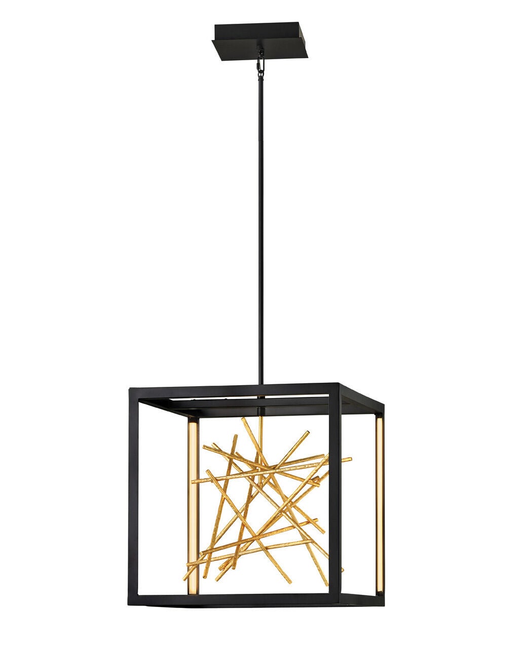 Styx FR46407BLK - Medium LED Open Frame Pendant - Black