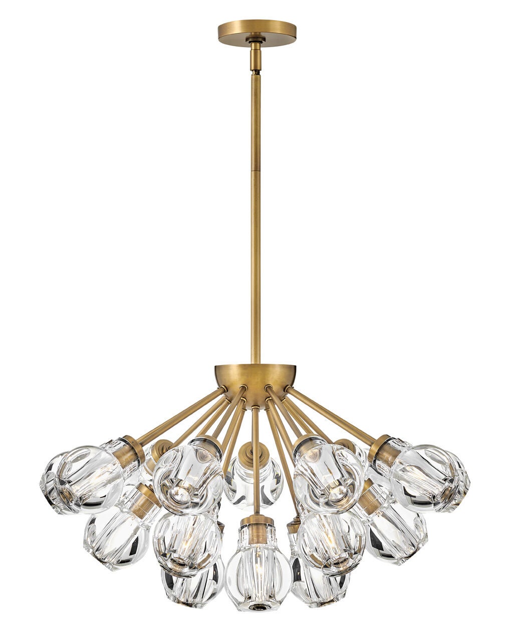 Elise FR46956HBR - Medium Convertible Chandelier - Bronze