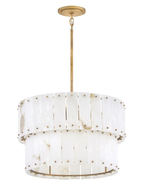 Simone FR47751BNG - Medium Convertible Chandelier- Gold