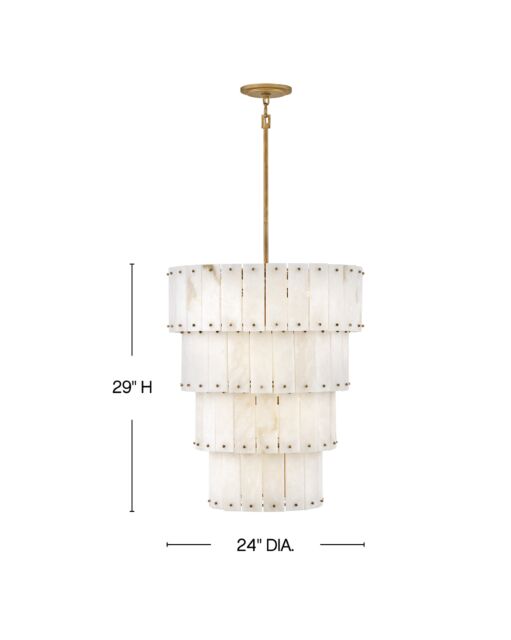 Simone FR47758BNG - Medium Multi Tier Chandelier - Gold