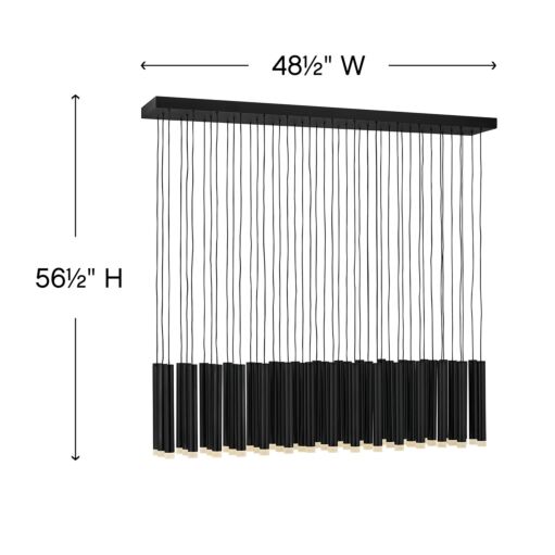 Harmony FR49909BLK - Large LED Linear - Black