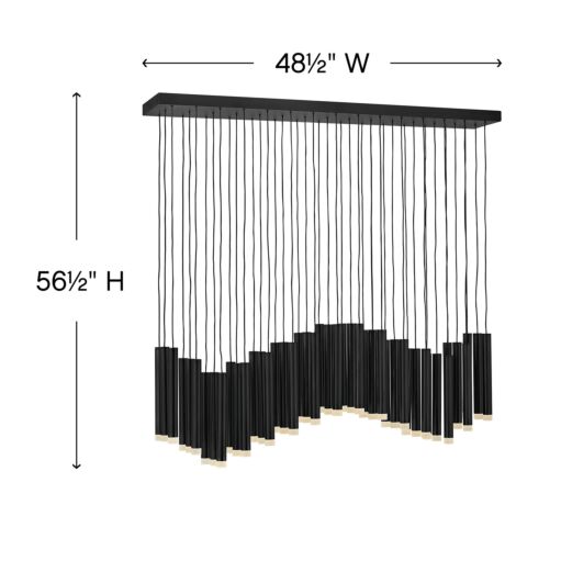 Harmony FR49909BLK - Large LED Linear - Black